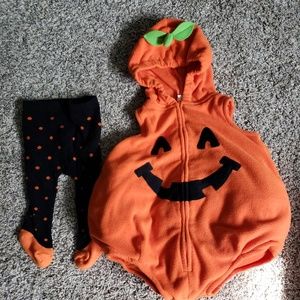 Carters Pumpkin Halloween costume size 3 to 6 mont